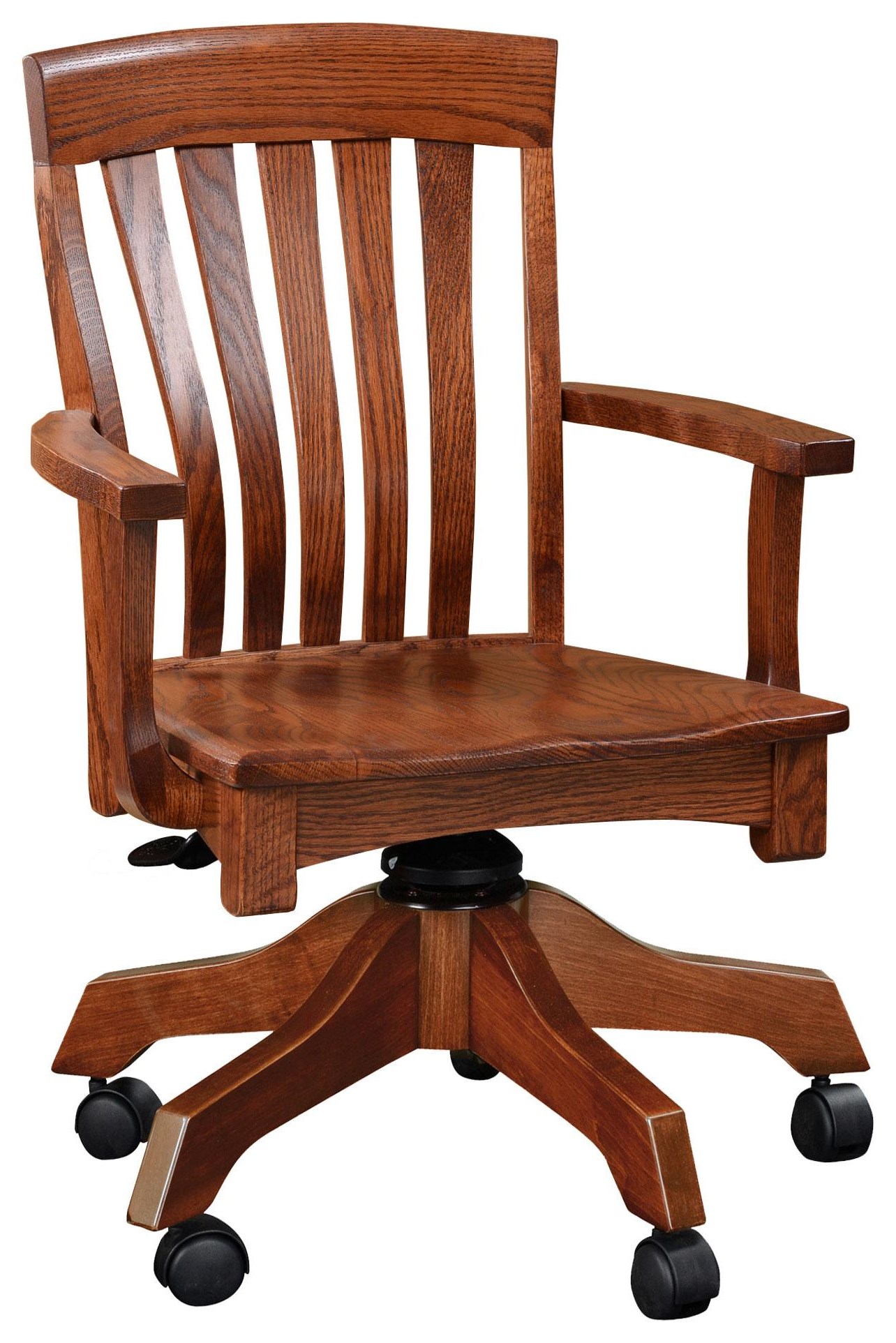 Wengerd Wood Products Richland Richland ADC Customizable Solid Wood Executive Desk Chair Wayside Furniture Mattress Executive Desk Chairs